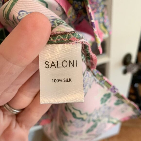 Saloni Dree Shirt In Verbena Print - Picture 5 of 5